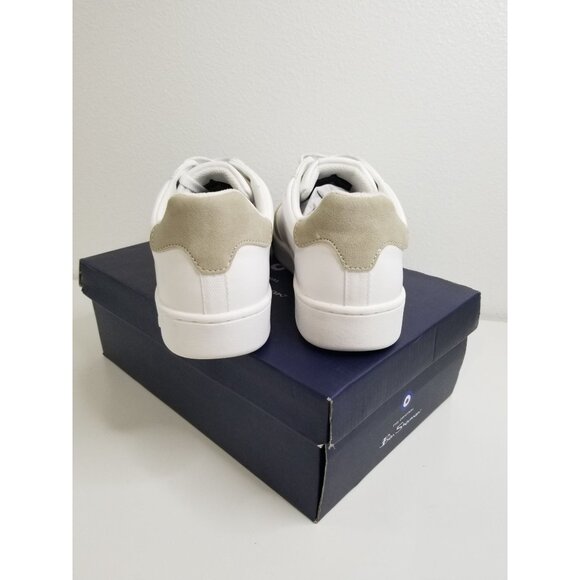 Ben Sherman Men's‎ Glasgow Low Casual Sneakers in White/Beige - Size US 8 - Picture 3 of 12